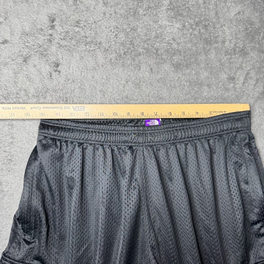 Y2K The North Face Purple Label Baggy Cargo Shorts Jersey Mesh Black Mens M 32 - Picture 8 of 10